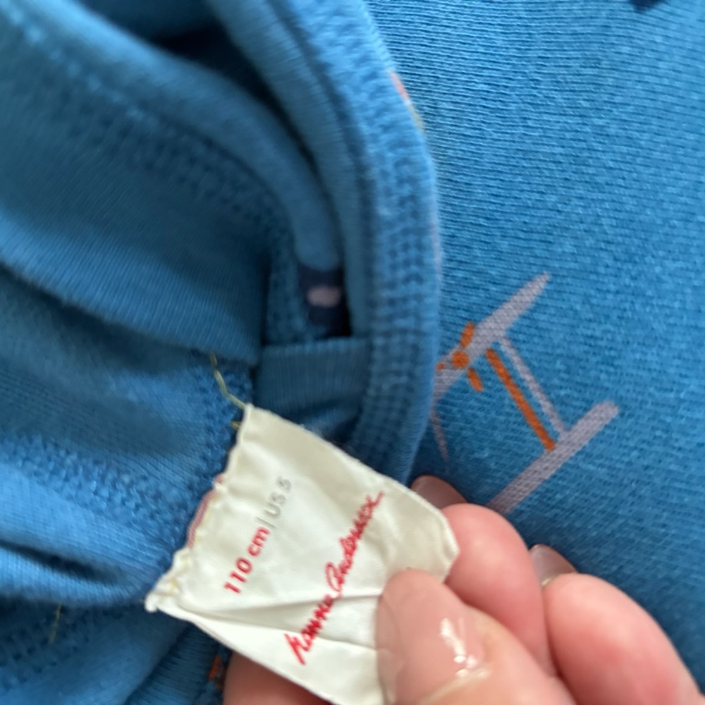 Kids' Hanna Andersson Hooded Long Sleeve Shirts with Car and Airplane Prints. - Picture 5 of 5
